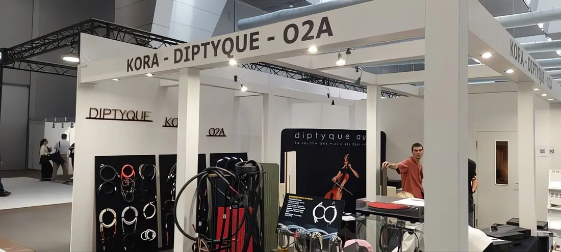 Vue d'ensemble du stand O2A